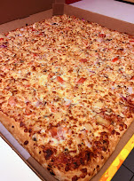 A finished Gino's pizza