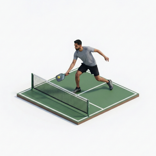 Playing pickleball