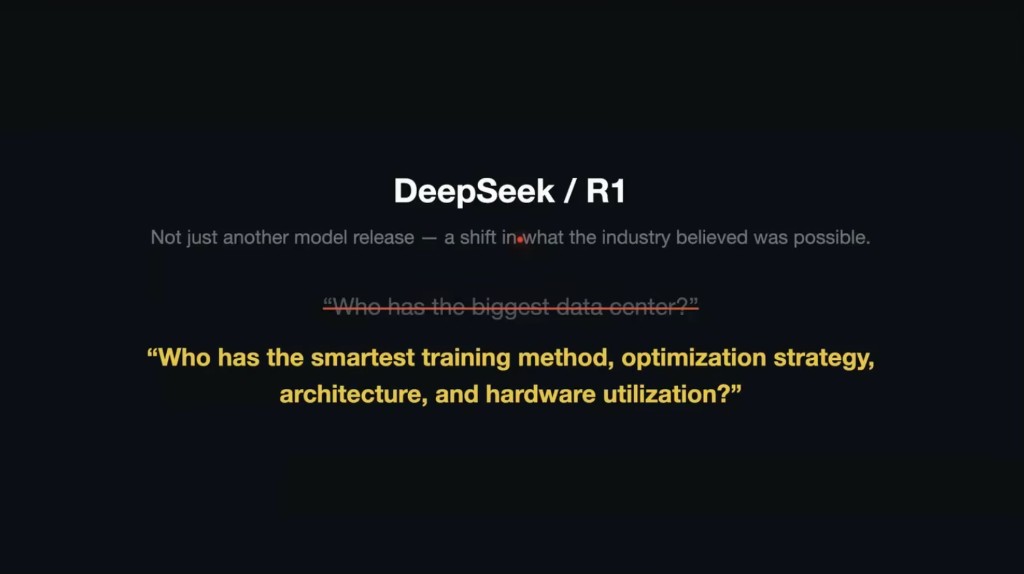 DeepSeek R1 and a different question