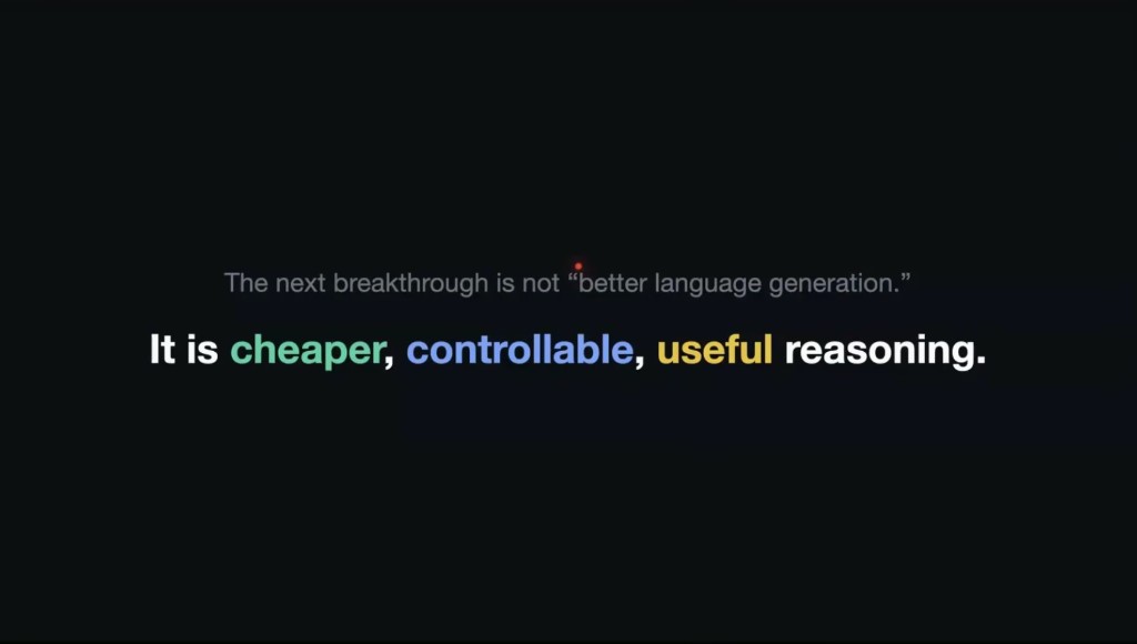 Cheaper, controllable, useful reasoning